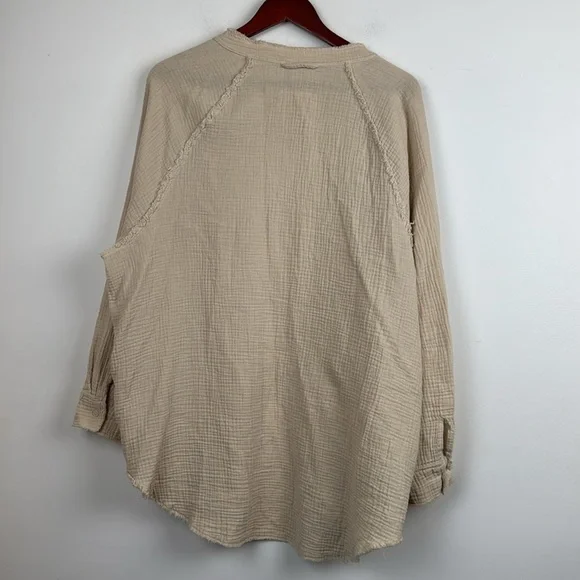 Aerie oversized Gauzy Coverup Shirt - Picture 6 of 9